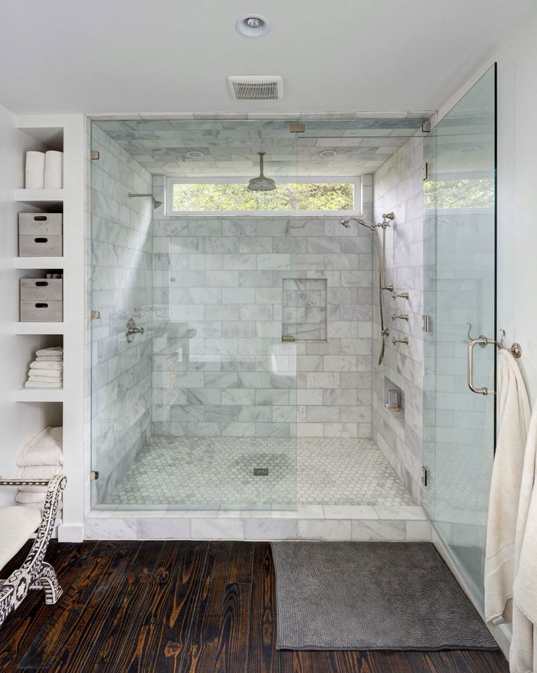 Bathroom Upgrade Increases Home Value Bathroom upgraded with a huge tile shower
