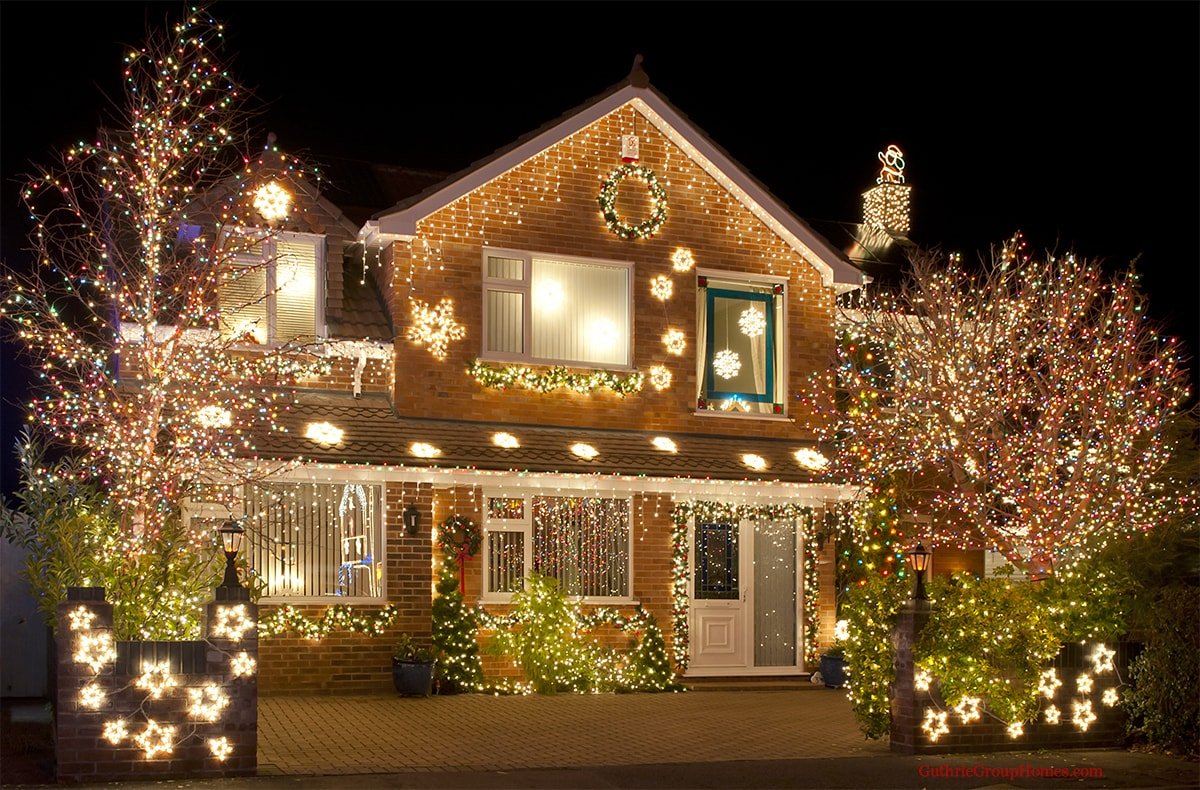 A home decorated for the holidays may sell easier and faster than during the summer months