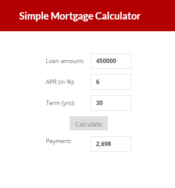 Simple Mortgage Calculator