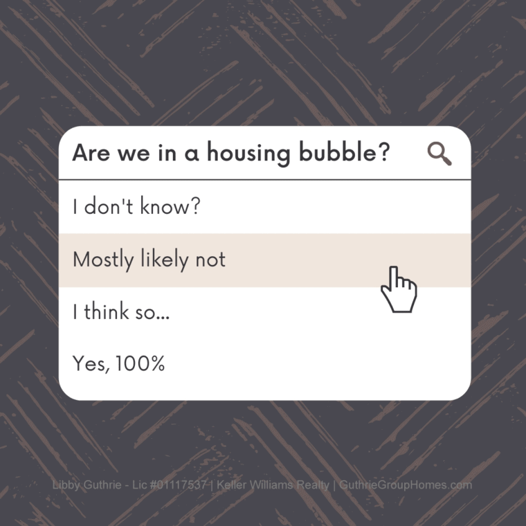 Are we in a housing bubble? Are we in a housing bubble?